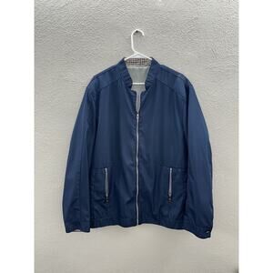 Mens West Louis Jacket Size Unknown Navy Blue Zip Up Lightweight